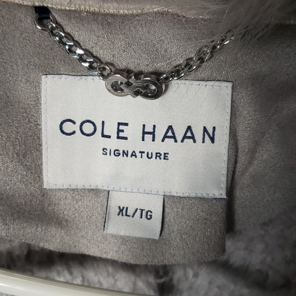 Cole Haan Signature grey sheerling coat - Picture 6 of 9